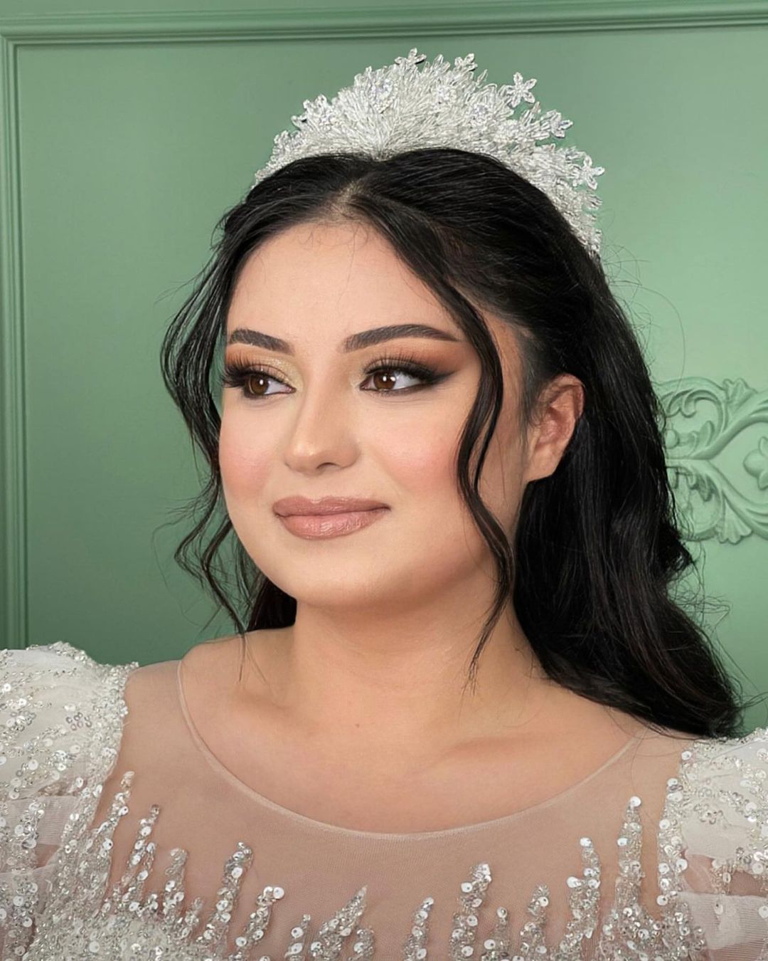 Selin Pul İşlemeli Prenses Gelinlik