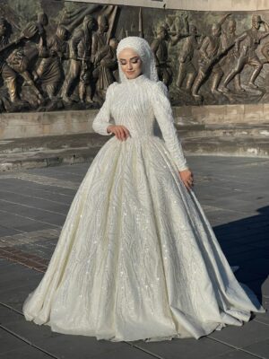 Esila Tesettür Prenses Gelinlik