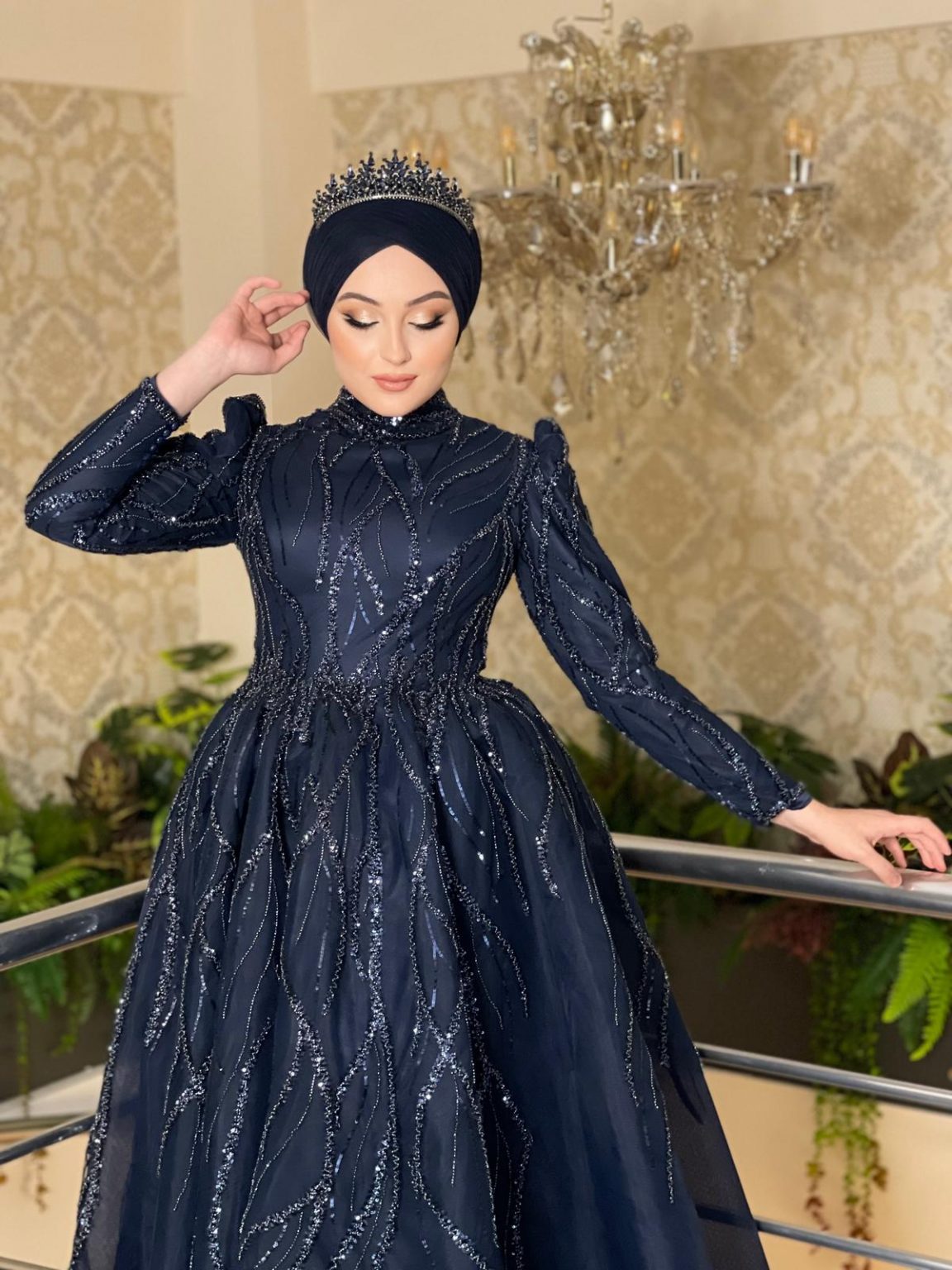 Gece Işıltısı Simli Nişanlık