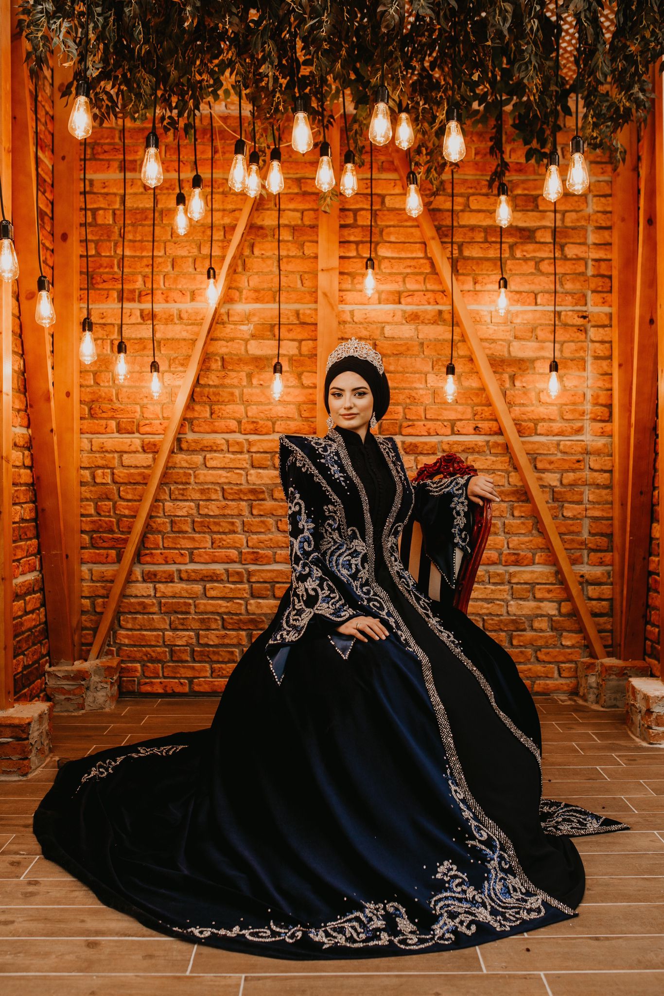 Sultan Gece Mavisi Osmanlı Nişanlık - Görsel 5